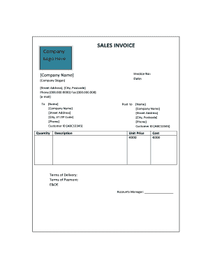 Sales invoice template 1 - Let Me Learn Malta