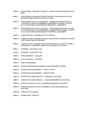 Termination of lease agreement by tenant template - RENT FORM 2 NOTICE FROM LANDLORD TO TENANT NOTICE OF ... - floridabar