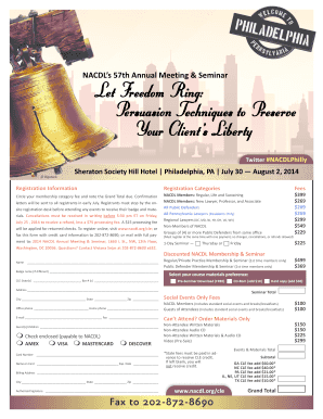 NACDL Annual Meeting Registration Form