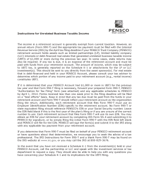 Form 990-T Instructions for Unrelated Business Taxable Income