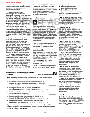 Form 1116 Instructions