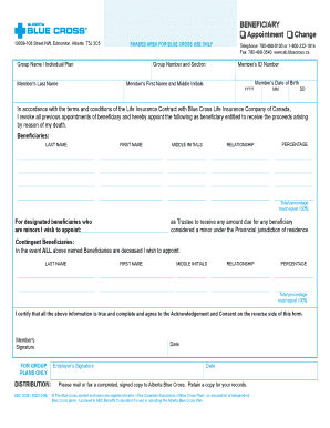 Beneficiary Appointment Form