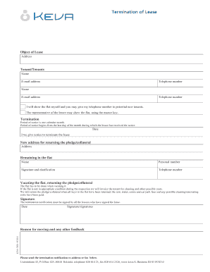 Lease Termination Notice