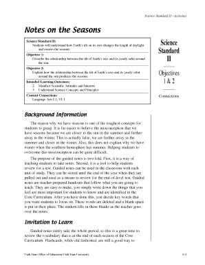 Guided Notes—Seasons