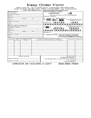 Mann Lake Ltd Order Form