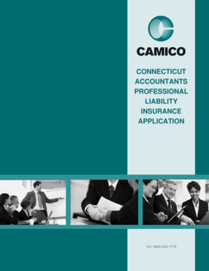 Connecticut Accountants Professional Liability Insurance Application