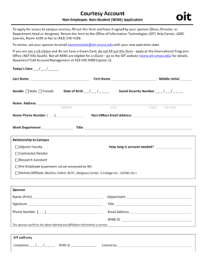 Non-Employee Non-Student Application Form