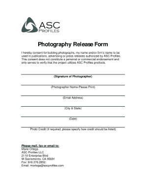 Photo Release Form - AEP Span