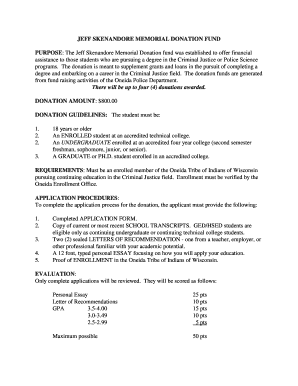 Ecisd pay schedule - The Jeff Skenandore Memorial Donation fund was established to ... - oneidanation