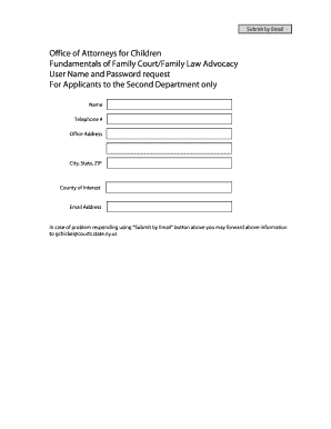 Fillable Online nycourts fundamentals of family court family law ...