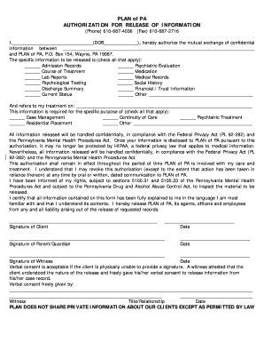 Authorization for Release of Information