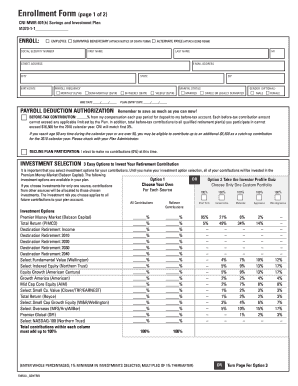 CNI MWR 401(k) Savings and Investment Plan Enrollment Form