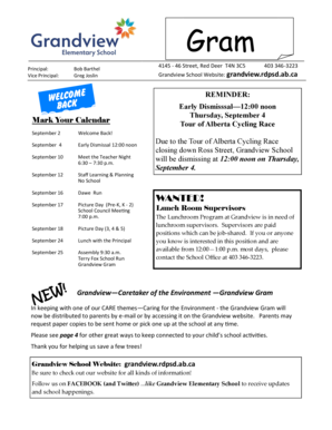 PERMISSION FORM FOR GATEWAY CHRISTIAN SCHOOL. SMART Board Interactive Whiteboard Notes - grandview rdpsd ab