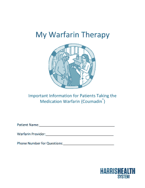 Warfarin Therapy Patient Information Form