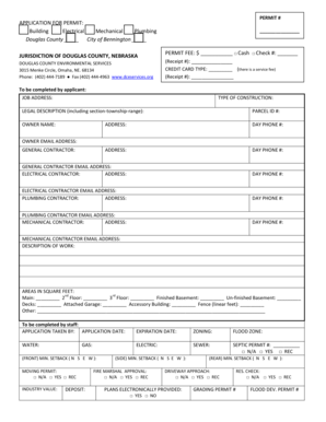 Douglas County Building Permit Application