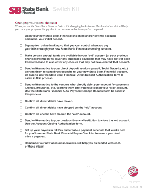 State Bank Financial Switch Kit