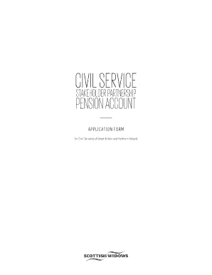 Partnership Pension Account Application Form