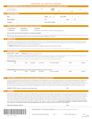 Traditional IRA Adoption Agreement Form 5305-A