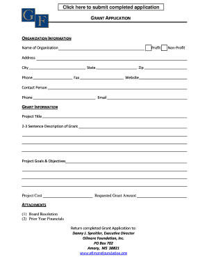 Grant Application Form