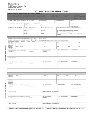 Student Registration Form