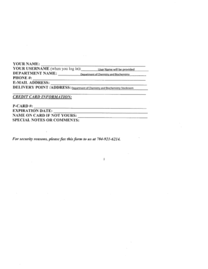 Employee Purchase Order Form