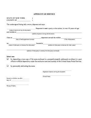 Affidavit of Service