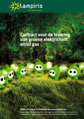 Contract voor de levering van groene elektriciteit en/of gas