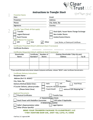 Stock Transfer Affidavit and Indemnity Agreement