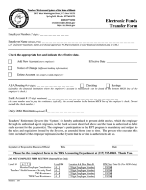 Electronic Funds Transfer Form