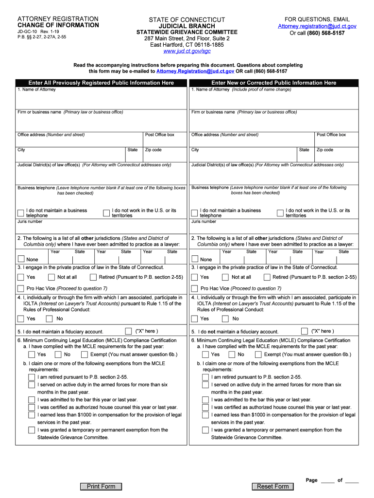 ct attorney registration Preview on Page 1