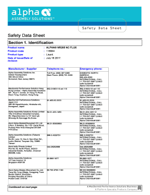 : ALPHA NR205 NC FLUX