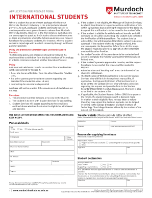 Genuine Student Evaluation Form - Murdoch University