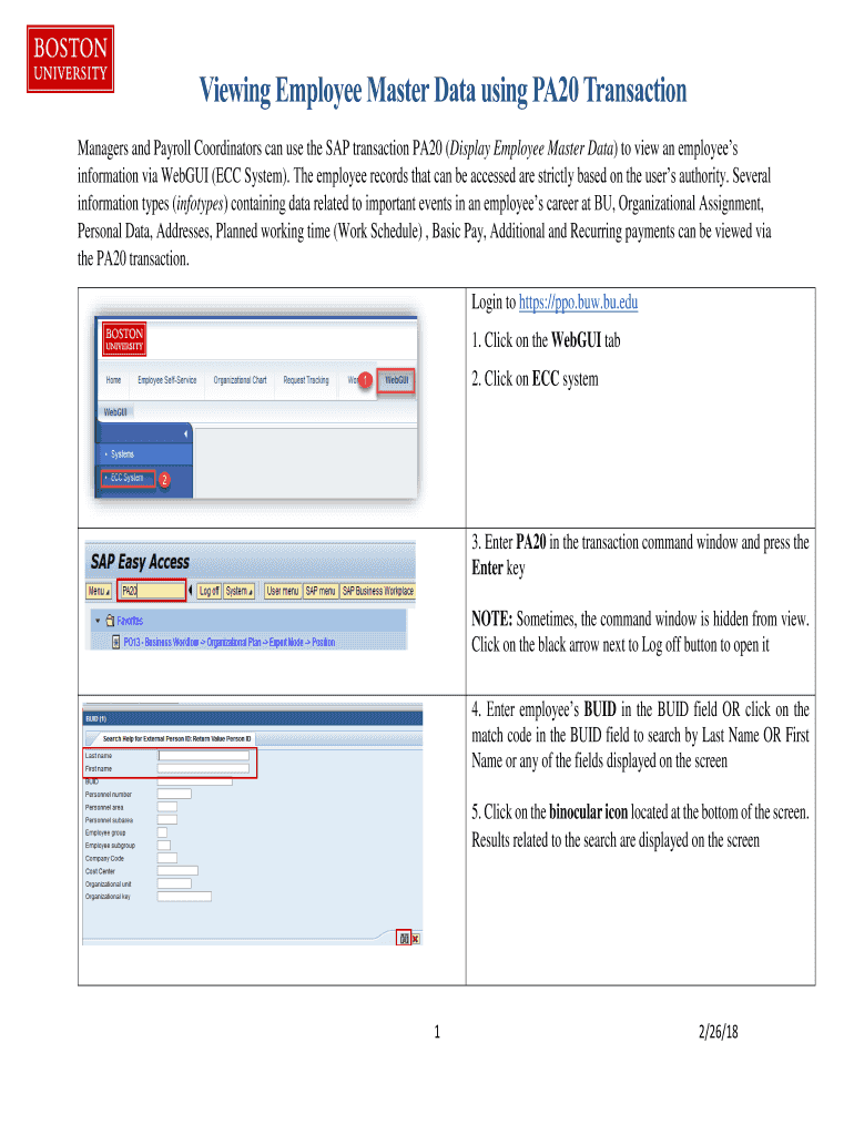 Fillable Online List of TCodes in SAP HR ERP Human Capital Management