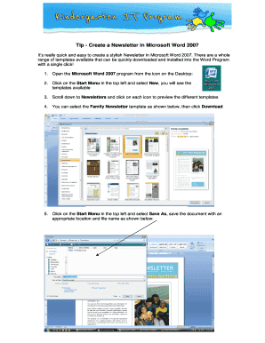 Tip - Create a Newsletter in Word 2007.doc