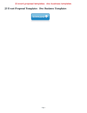 Event Proposal Template - Get Free Sample - PandaDoc