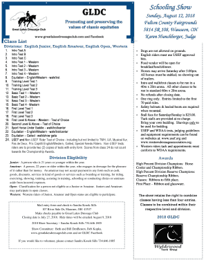 Great Lakes Dressage Club Membership