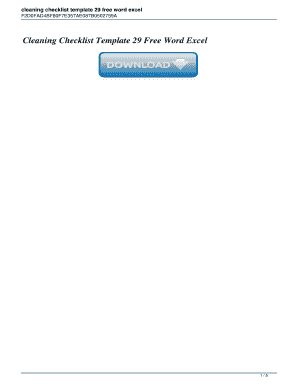 Cleaning Checklist Template 29 Free Word Excel. Cleaning Checklist Template 29 Free Word Excel