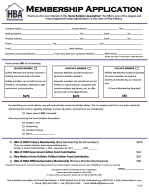 Membership Application - hbacnm.com