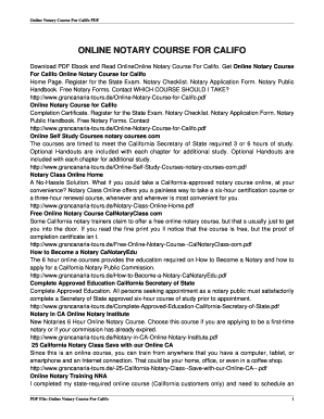 California Notary State-Approved Online Course