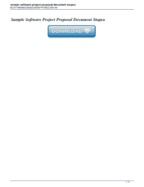 Sample Software Project Proposal Document Stopco. Sample Software Project Proposal Document Stopco