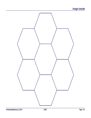 Hexagon template