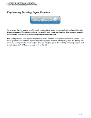 Fillable Online Engineering Drawing Paper Template. Engineering Drawing ...