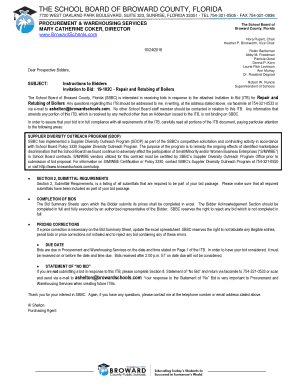 Invitation to Bid: 19-102C - Repair and Retubing of Boilers