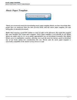Music store business plan