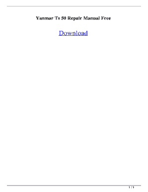 yanmar ts 50 repair manual free