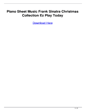 piano sheet music frank sinatra christmas
