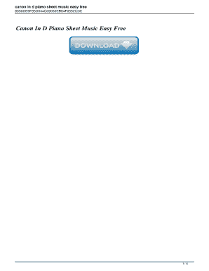 canon in d piano sheet music printable