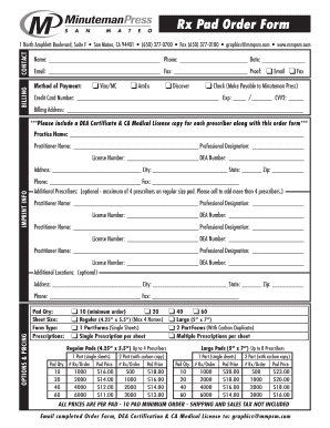125137Rx Order Form