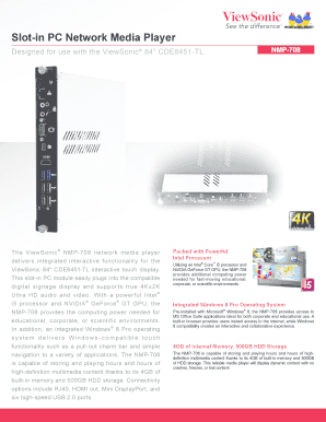 Slot-in PC Network Media Player