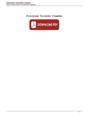 Fillable Online Powerpoint Newsletter Template Powerpoint Newsletter Template Fax Email Print